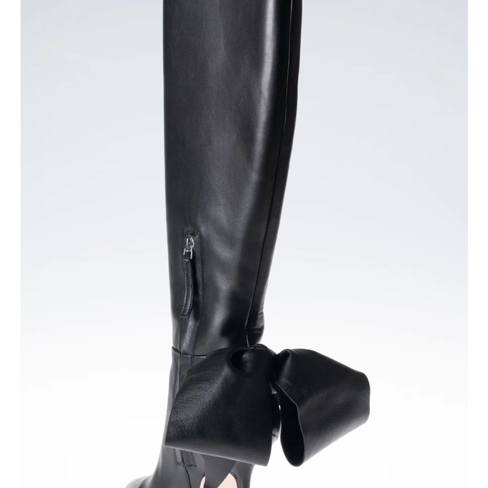 Aminah Abdul Jallil, Knee High Boots,  Black. Sz 6. New with defect - Picture 2 of 16